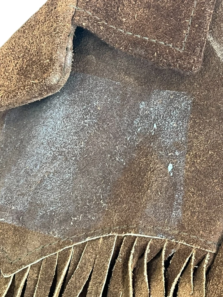 Pioneer Wear 10 Vintage Suede Leather Fringe Jacket Albuquerque Needs Love - Image 4 of 4