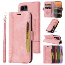 Flip Leather Wallet Phone Case For Samsung S23 S22 Ultra S21 FE A54 A53 A52 A34
