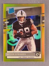 2020 Panini Donruss Optic Preview #P-328 Bryan Edwards Rookie RC Gold Prizm /10