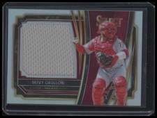 2020 Deivy Grullon Select #RJS-DG Rookie Jumbo Swatch Holo SP 72/250 - Phillies