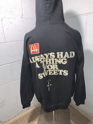 Cactus Jack by Travis Scott x McDonald's Apple Pie Hoodie Black Size Large 