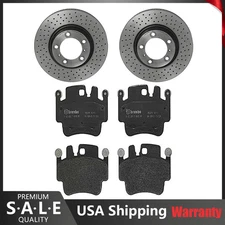 Brembo Front Brake Kit 330mm Disc Rotors Low-Met Pads For Porsche 911 2001-2005