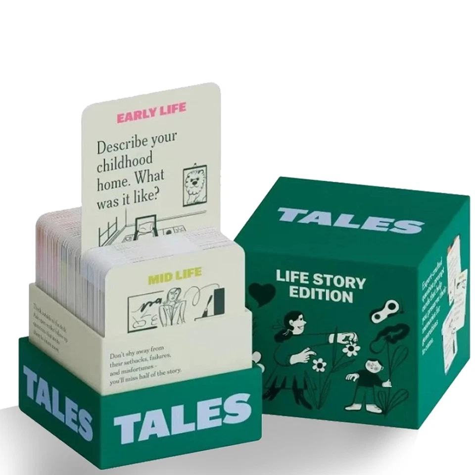 150 Funny Life Story Kit Intervista Edizione Famiglia Gioco,Carte Conversazione - Immagine 4 di 4