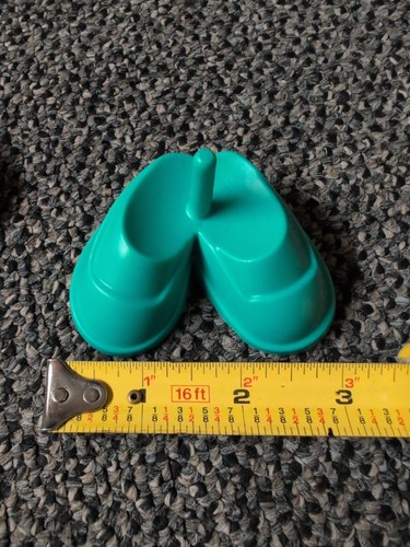 Mr Mrs Potato Head Replacement Parts Accessories Teal Green Shoes Slippers Flats - Picture 1 of 2