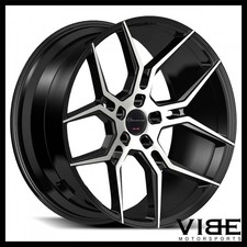 22 Giovanna Haleb Machined Black Concave Wheels Rims Fits Audi A7 S7