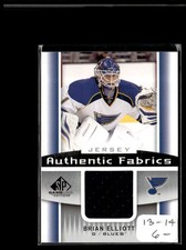 2013-14 SP Game Used Authentic Fabrics Brian Elliott St. Louis Blues #AF-BE