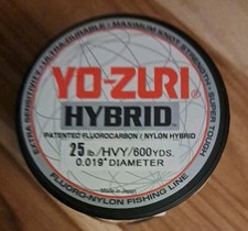 Yo-zuri Hybrid 25 Lb Fluorocarbon / Nylon Fishing Line 600 Yds High-Vis Yellow
