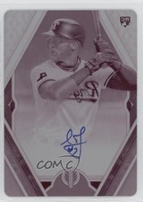 2021 Topps Tribute Printing Plate Magenta 1/1 Leody Taveras #TA-LT Auto 04cw