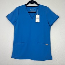 FIGS Technical Collection  NEW Blue Casma Three Pocket Scrub Top XS