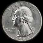 1964 25C Washington Quarter
