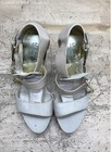 Michael Kors Beige Leather Strappy Buckle Platform Heeled Sandals Size 6.5 — photo 2
