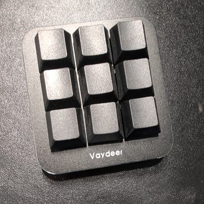 VAYDEER Macro Keyboard Mechanical, Programmable Keypad Gaming 9 Keys