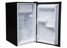 SIA LFIBL 48cm Black Free Standing Under Counter Fridge With 3* Ice Box - GRADED
