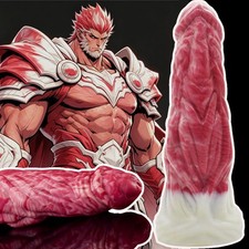 6.85" Huge Fantasy Dildo Silicone Textured Cock Suction Cup G-spot Anal Sex Toys