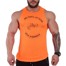 BIG SM men's muscle shirt tank top armpit shirt stringer fitness bodybuilding 2335