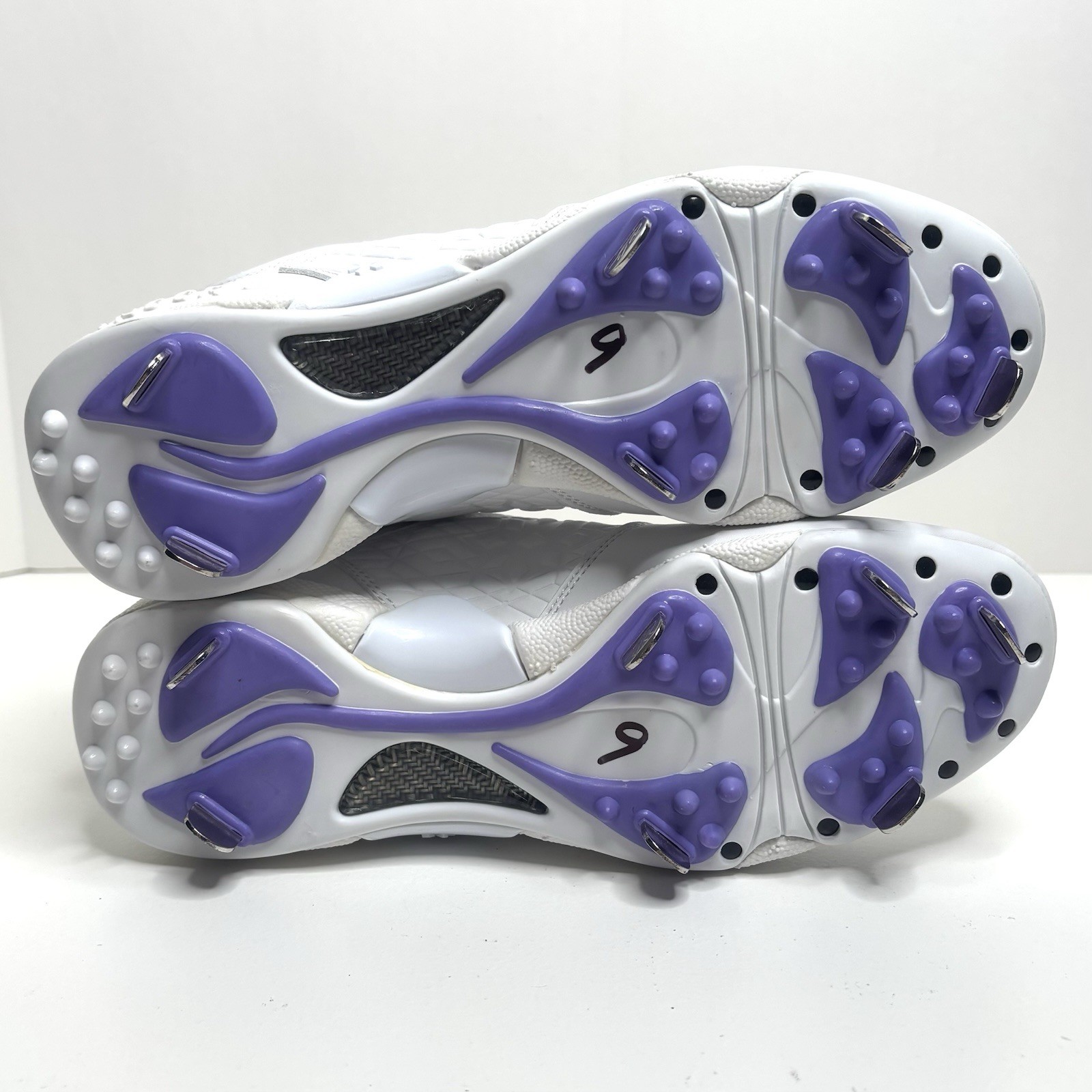 RINGOR Rip-It White Diamond Metal Softball Cleats - Women’s Size 7.5 - NWOB