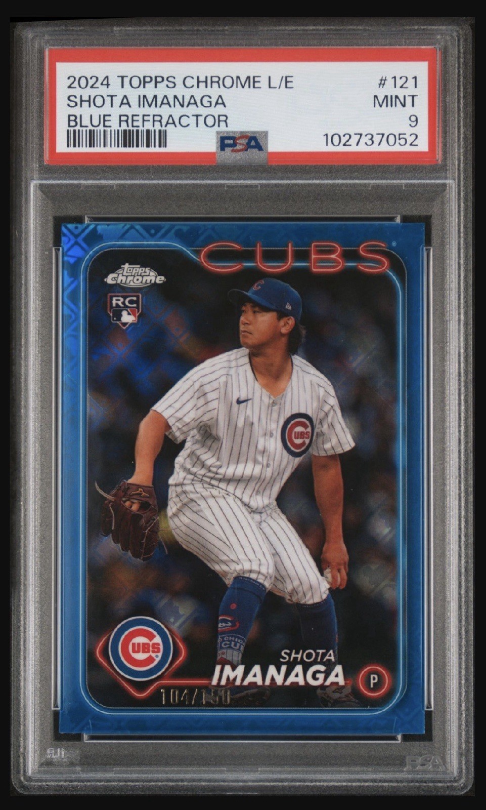 2024 Topps Chrome - Shota Imanaga #121 Blue Refractor /150 (RC)