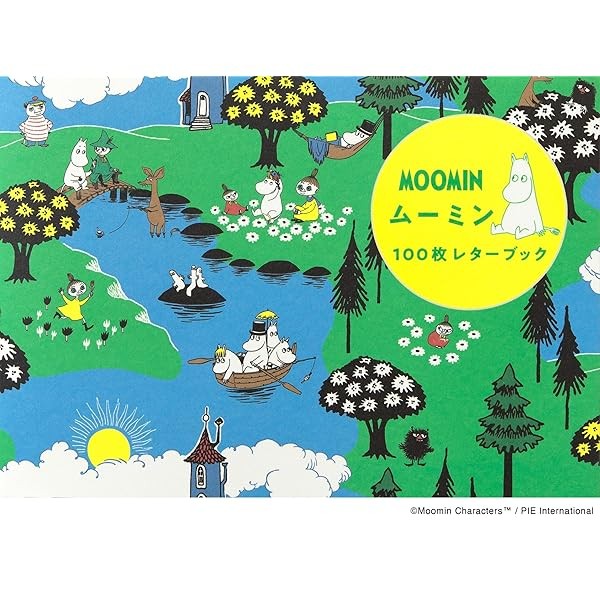 Moomin 100-page letter book character collection Pai International Japan FS
