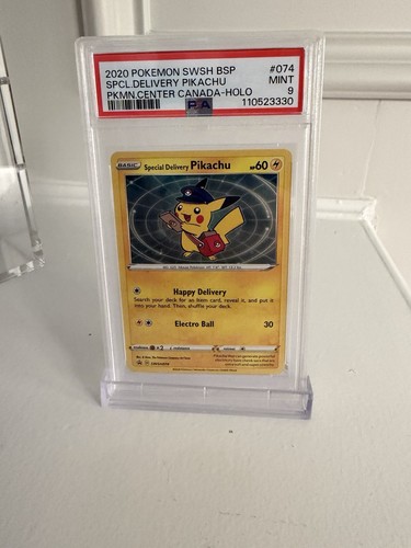 Special Delivery Pikachu graded PSA 9 for sale on eBay