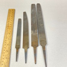 Nicholson File Lot 4 Pc 1 Flat 2 Half Round 1...