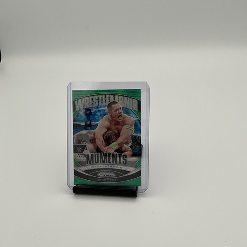 2024 Panini Prizm WWE - Wrestlemania Moments John Cena #38 Green Pulsar 21/25