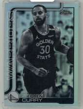 2025-26 Topps Chrome Basketball Stephen Curry #201 Base Negative Refractor Paral