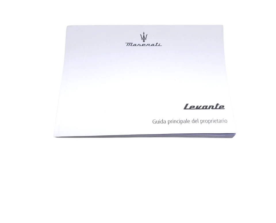 LIBRETTO USO E MANUTENZIONE PER MASERATI Levante Serie 910043374 (16>) - Immagine 2 di 4