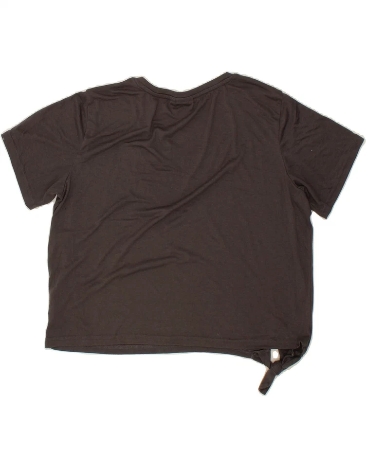 ANIMAL Womens Crop T-Shirt Top UK 14 Large Grey Polyester BZ10 - Image 2 of 4