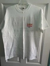 Vintage Dunkin Donuts Aruba T-Shirt Men’s Size 2XL White Double Sided Coffee 90s