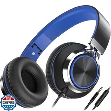 AILIHEN C8 Headphones Wired, On-Ear Headphones with Microphone and Volume Con