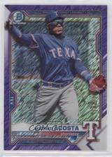 2021 Bowman Chrome Prospects Purple Shimmer Refractor 147/250 Maximo Acosta s3g