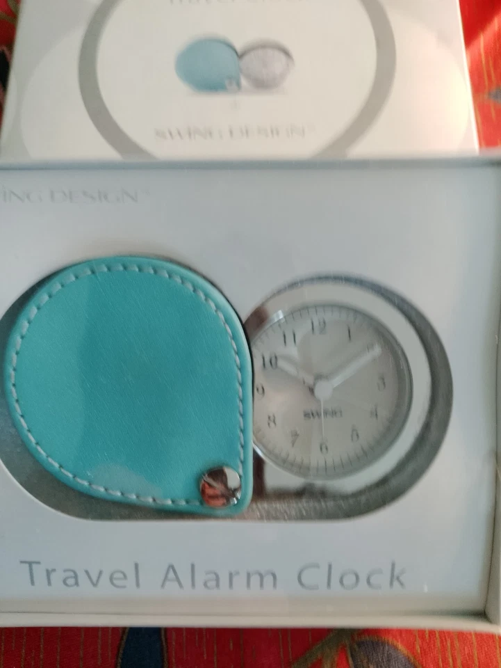 Reloj despertador de viaje Harrison Swing Design cubierta acuática nuevo en caja Foto 3 de 4