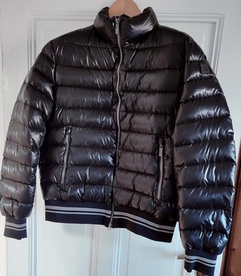 ADD down Italy - glänzende Daunenjacke in schwarz Gr. 48