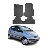 Omac Gummi FußMatten FüR Mercedes A Klasse W168 1997-2004 Automatten Schwarz 4X