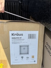 KRAUS Kore 17" Undermount Workstation 16 Gauge Single Bowl Steel Sink KWU111-17