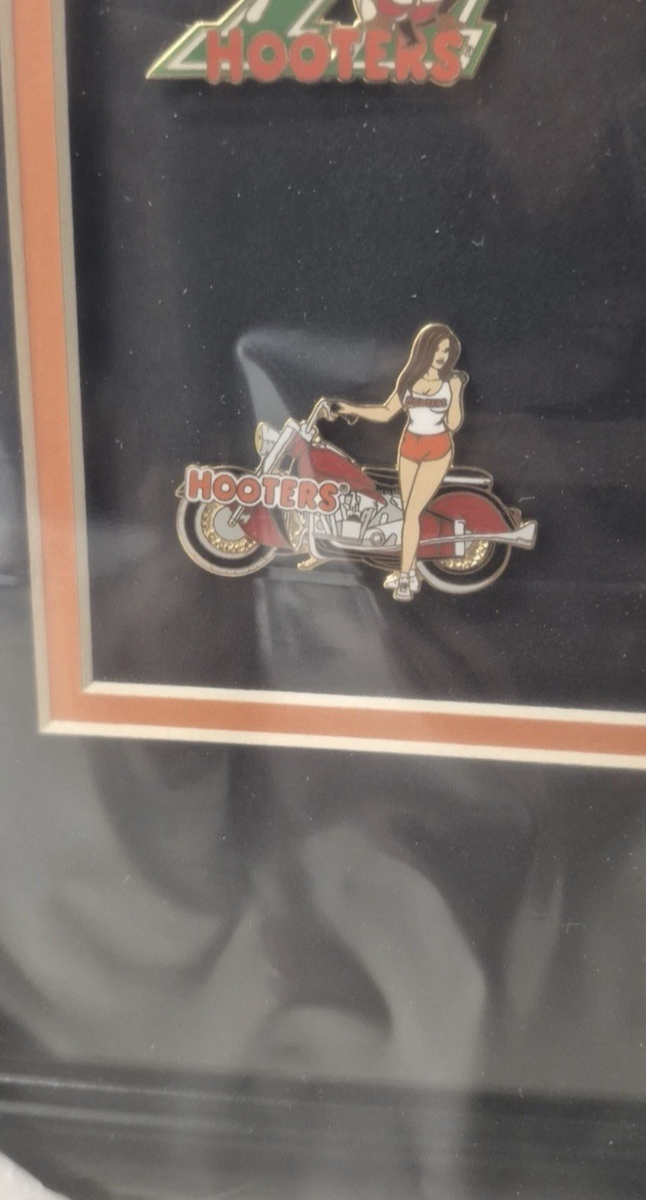 Hooters 12pc Framed Pin Set 22in X 14in Exclusive NEW | eBay