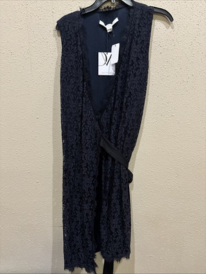 DIANE VON FURSTENBERG New Julian Two WRAP DRESS SIZE 6 Floral Che