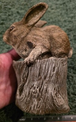Stump Dwellers: Rabbit by Gary Stevenson, Hand Painted, Aus-Ben Studios in NC