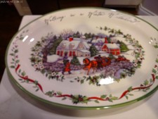 Certified International Susan Winget Winter Wonderland lg oval platter near-mint