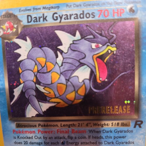 POKEMON TEAM ROCKET DARK GYARADOS PRERELEASE #8/82 HOLO RARE LIGHT TO MEDIUM PLY - Picture 3 of 7