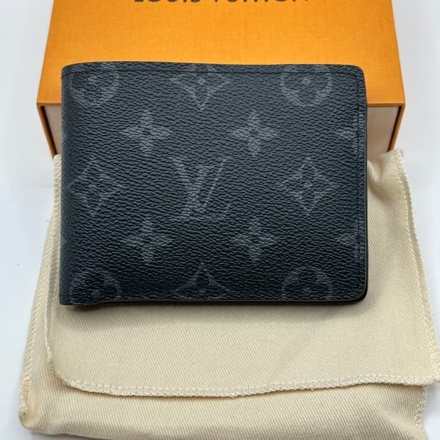 Louis Vuitton Eclipse Monogram Black Leather Bifo… - image 1