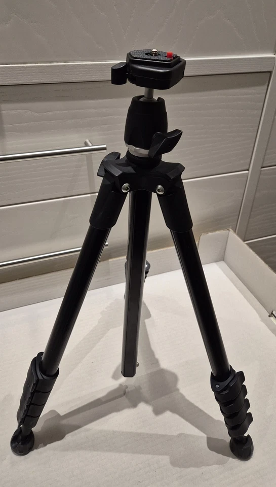TRIPOD MANFROTTO COMPACT MKC3-P01 CON PIASTRA - NUOVO MAI USATO - Immagine 4 di 4