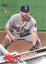 2017 Topps Update #US289 Sam Travis RC - Rookie Card Red Sox NM-MT ID:36341. rookie card picture