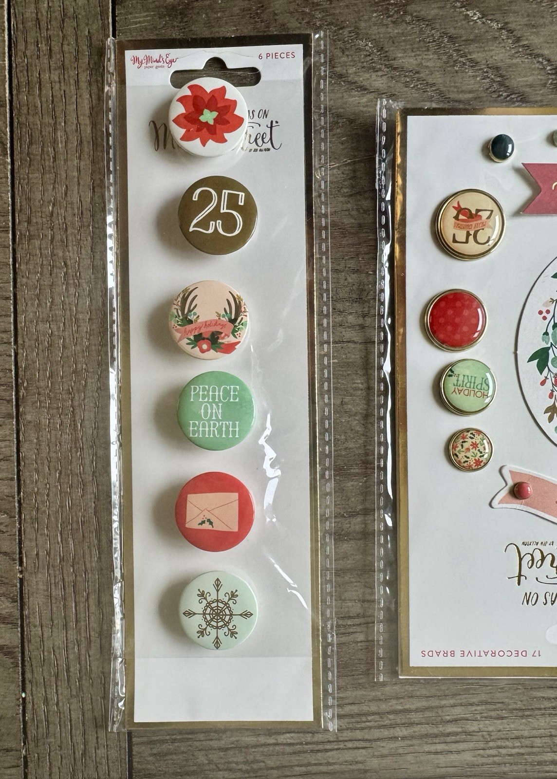 My Mind’s Eye *CHRISTMAS ON MARKET STREET* Paper Collection *5 PC LOT* MME New