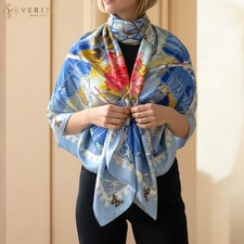 RARE VINTAGE HERMES Silk Scarf "Varangues" Carre 90 by Dimitri Rybaltchenko