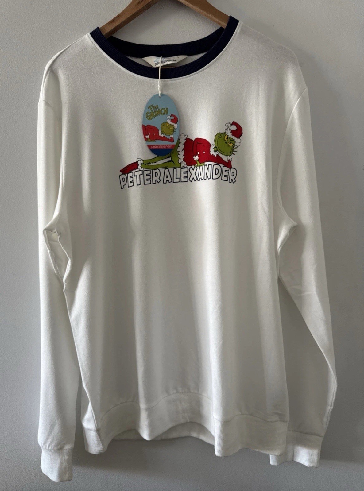 Peter Alexander Mens The Grinch Long Sleeve Sweater Size Large RRP$79.95