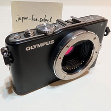 Olympus Pen Lite E-PL3 Black Mirrorless Digital Camera Body MFT 12.3MP Exc  