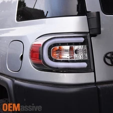 Fits Black 07-14 Toyota FJ Cruiser With Lumileds LED Light Bar Tail Lamps set