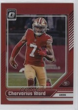 2024 Panini Donruss Optic Red Prizm 6/125 Charvarius Ward #176 14tb