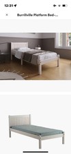 Image of Wayfair White Wooden Bed Frame - Single